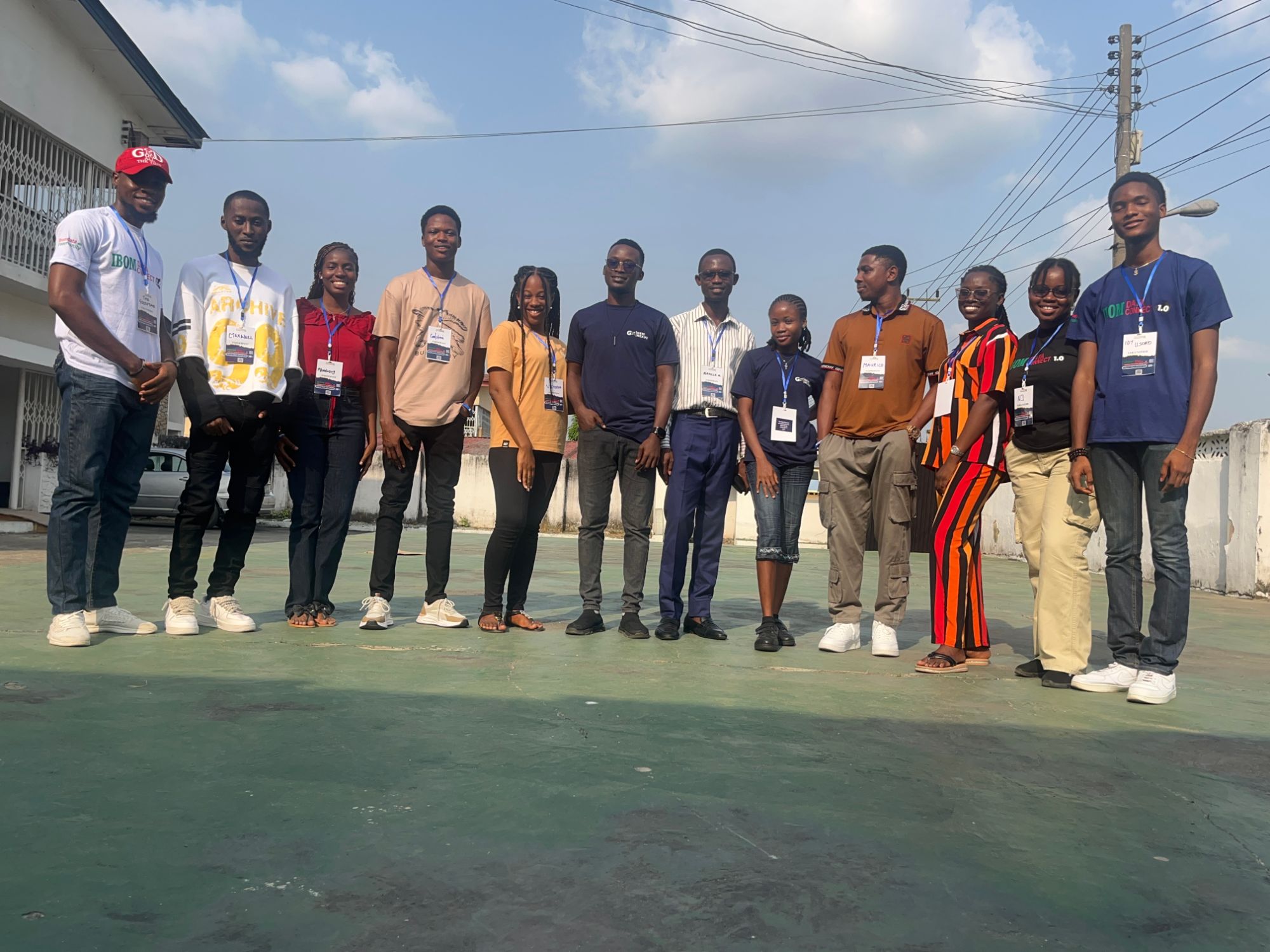 Ibom Data Connect 1.0 attendees outside the venue