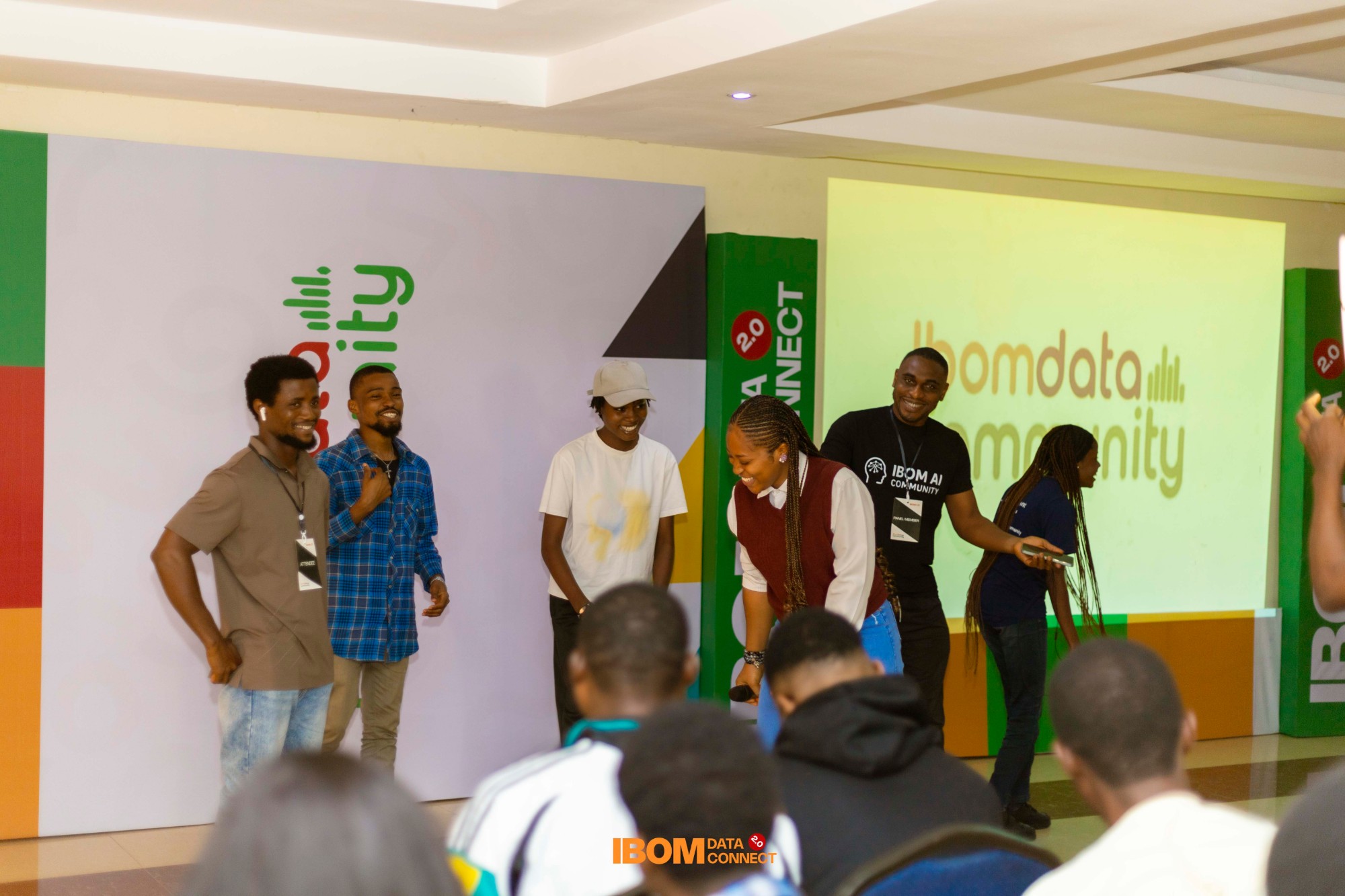 Ibom Data Connect 2.0 team on stage